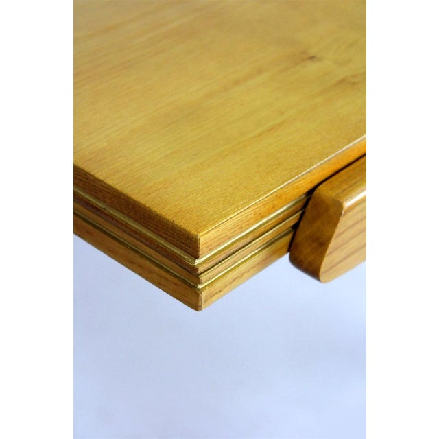 Wood Ash Veneered Extendable Dining Table, 1960s For Sale - Image 7 of 18