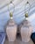 1970s Vintage Pair of Taupe/Nude Ginger Jar Table Lamps For Sale - Image 5 of 11
