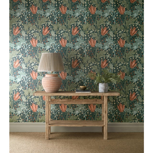 Originally sketched and coloured for wallpaper Lent Lily has been thoughtfully refined by the Morris & Co. design team....