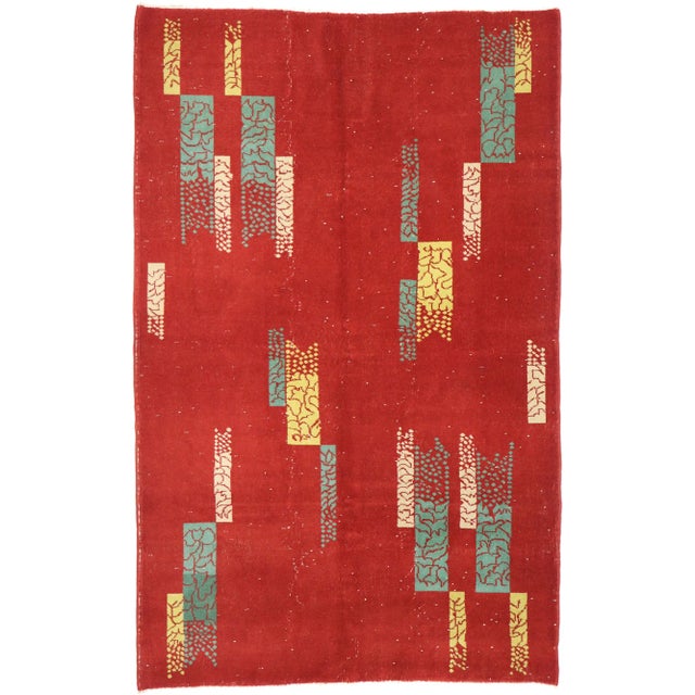 Zeki Muren Vintage Turkish Sivas Rug - 05'02 X 08'01 For Sale - Image 12 of 12