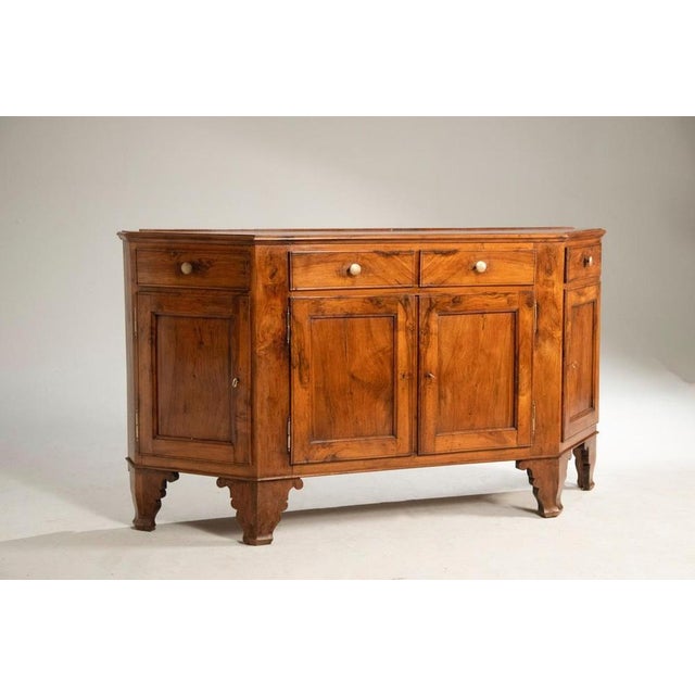 Antique Vicenza Molded Walnut Sideboard, 1850 For Sale - Image 3 of 9