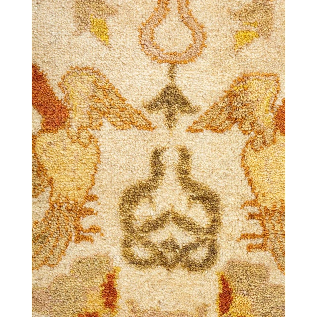Traditional Mogul, One-of-a-Kind Hand-Knotted Area Rug in Ivory, 9' 2" x 12' 4" For Sale - Image 3 of 8