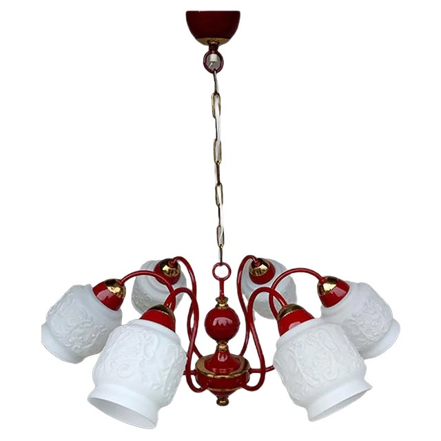 Vintage Chandelier from Drukov Brno, 1970s For Sale