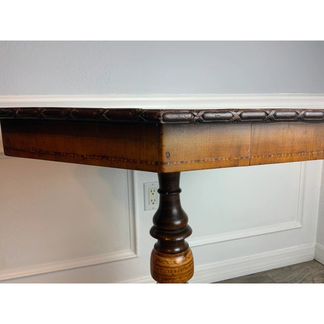 19th Century Italian Gueridon Marquetry Octagon Table For Sale - Image 4 of 12