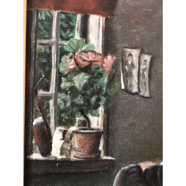 Rustic Danish Artist, Elderly Craftsman, 1920s, Oil Painting on Canvas, Framed For Sale - Image 3 of 13