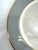 1970s Flintridge China Gray & Gold Rim Dinner Plates With Floral Center - Set of 10 For Sale In Little Rock - Image 6 of 10