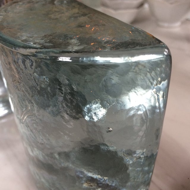 Blenko Mid Century Heavy Glass Bookends a Pair Chairish