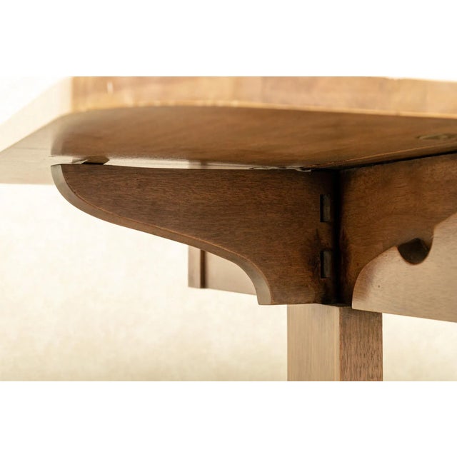 Late 20th Century Late 20th Century Regency Style Drop Leaf Side Accent Table on Casters For Sale - Image 5 of 9