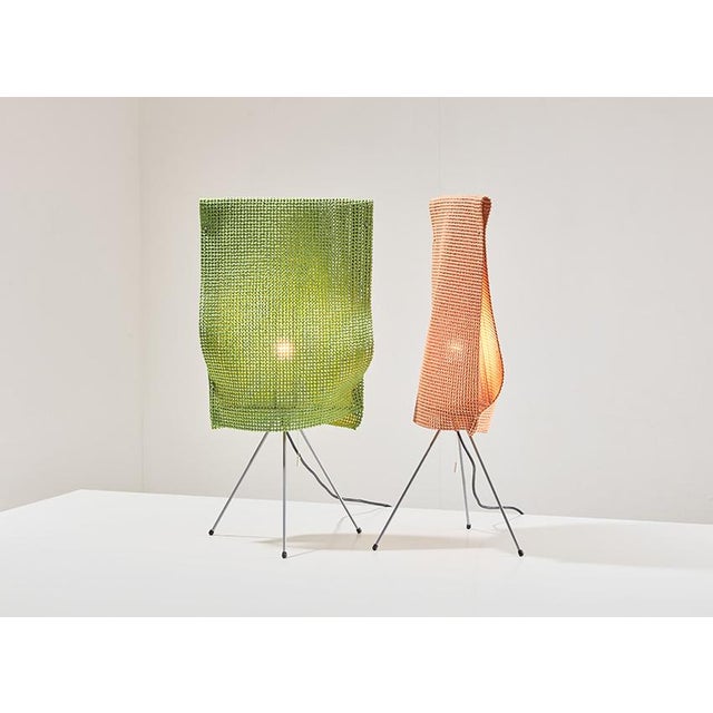Pair of large Estela table lamps, designed by Fernando & Humberto Campana in 1997 and manufactured by Oluce Italy. Both...