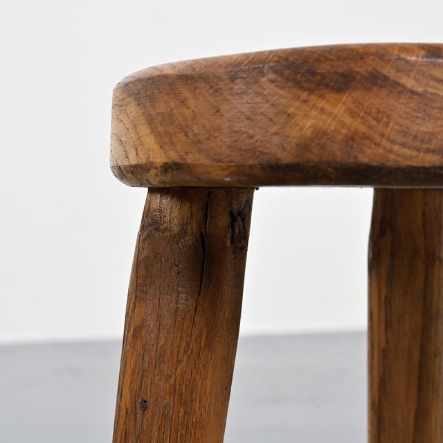 Wooden Tripod Stool, 1950s For Sale - Image 6 of 11