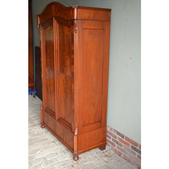 Late 19th Century Antique Art Deco Mahogany Maids Cupboard For Sale - Image 5 of 11