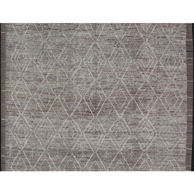 Hand-Knotted Moroccan Design Rug by Keivan Woven Arts, 10' X 14'1 For Sale - Image 4 of 12