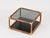 Bamboo, Brass and Smoked Glass Coffee Table in the style of Gabriella Crespi, Italy, 1970s For Sale - Image 13 of 14