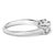 Indulge in the timeless elegance of this exquisite 14K white gold ring band, a treasure that artfully blends modern...