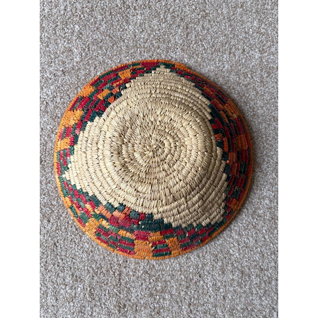 African African Coiled Straw Basket For Sale - Image 3 of 3