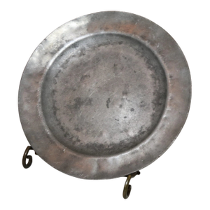 Rare Antique 18th Century John Townsend Reynolds Forged Pewter Dinner Plate Dish