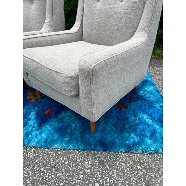 Newly Upholstered Paul McCobb Style Lounge Chairs - a Pair For Sale - Image 11 of 11