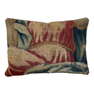 16th Century Brussels Tapestry Pillow With Renaissance Drapery Motif