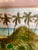 Tiny Caribbean Church Watercolor by I. Kentho, Tobago, 9” x 7” Framed Description: Sweet little original ink and...