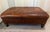 Traditional Vintage Leather Patch Ottoman From Retired Restoration Hardware Collection For Sale - Image 3 of 3