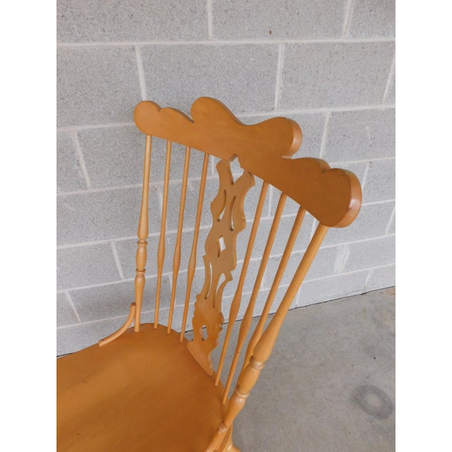 Virginia House Maple High Back Windsor Chairs - Set of 6 In a natural Maple wood tone, with crinoline style stretcher base...