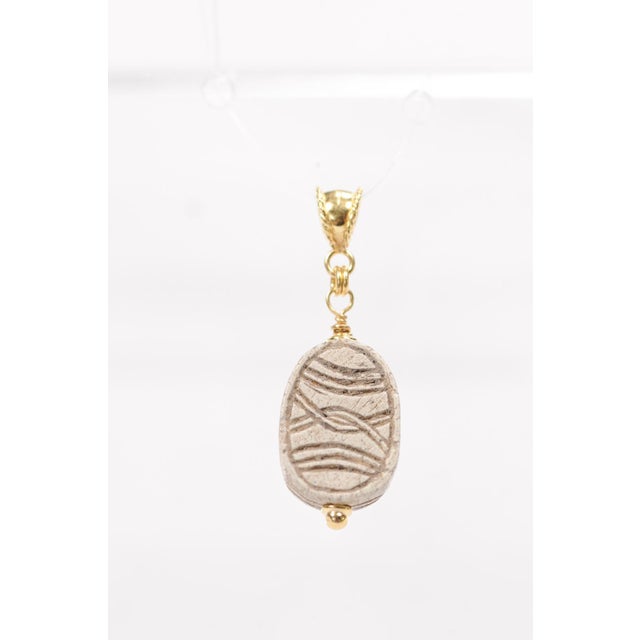 Contemporary Egyptian Scarab Pendant For Sale - Image 3 of 10