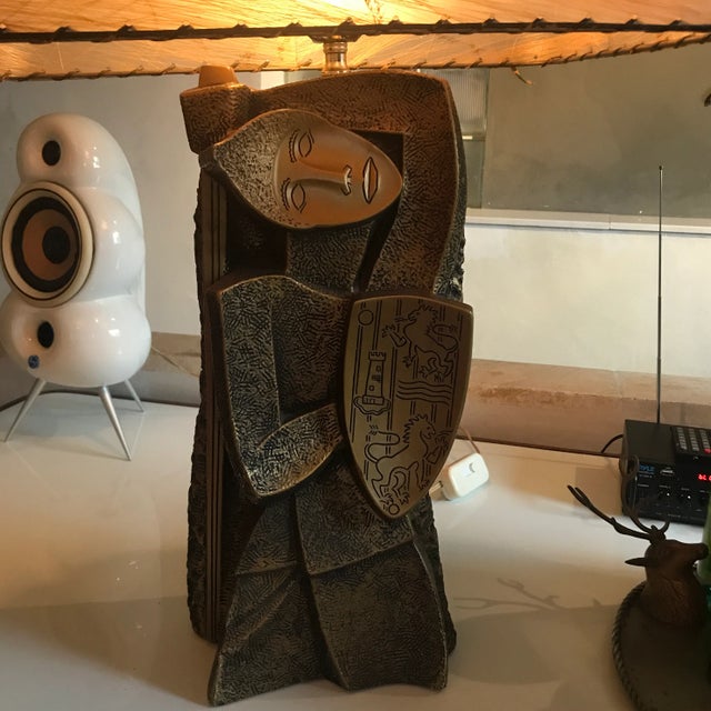 1950s Mid-Century Brutalist Weinberg Style Lamp For Sale - Image 4 of 13