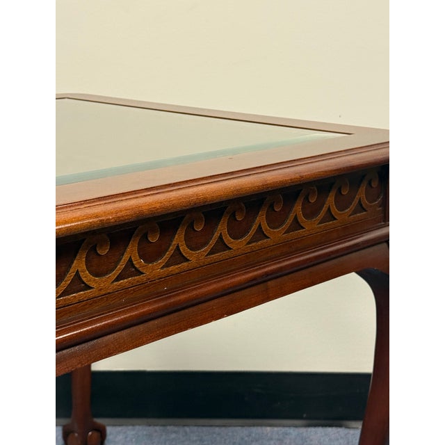 Wood Pennsylvania House Chippendale Solid Cherry End Tables - A Pair For Sale - Image 7 of 9