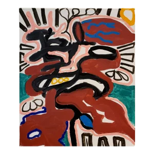 Contemporary Abstract Painting by Lionel Lamy "Organ Party"