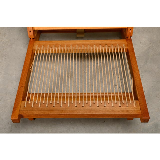 AP71 Lounge Chair in Oak and Graphic Fabric for Ap Stolen by Hans J. Wegner, Denmark For Sale - Image 16 of 17