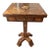 1900s Prisoner-Made Marquetry Inlay Side Table For Sale