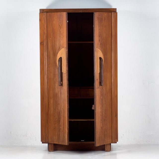 Vintage Wooden Wardrobe with Two Doors, 1920 | Chairish
