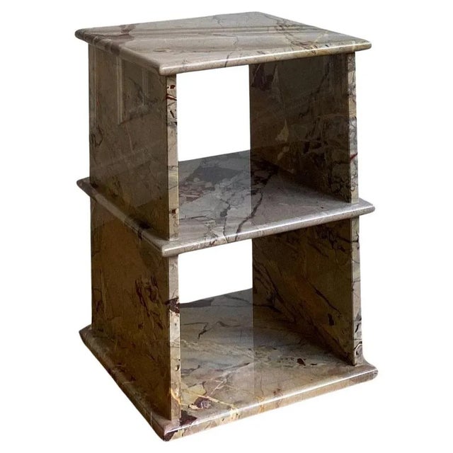 Brown Breccia Pontificia the Side Table by Almarmo For Sale - Image 8 of 8