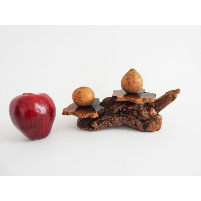 A striking three-piece tabletop collection bringing together raw organic texture and intricate artisan craftsmanship. This...