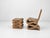 Postmodern Easy Edges Wiggle Side Chair with Stool by Frank Gehry for Vitra, Set of 2 For Sale - Image 3 of 18
