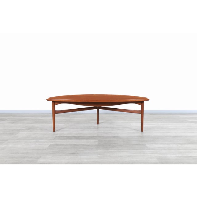 Baker Furniture Company Mid-Century Modern Teak Coffee Table by Finn Juhl for Baker, 1950s For Sale - Image 4 of 10