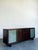 Ebony Vintage Frosted Glass Door Ebony Sideboard For Sale - Image 8 of 15