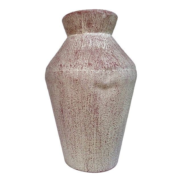 Ancient Style Metal Textured Vase For Sale