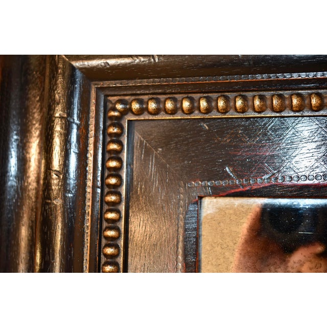 Vintage Mirror With Wide Molded Frame For Sale - Image 10 of 10