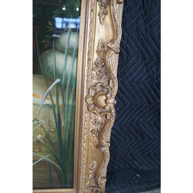 Mid 20th Century The Rescue Cupid Recovering His Quiver Oil Painting After Emile Munier 44" For Sale - Image 9 of 13