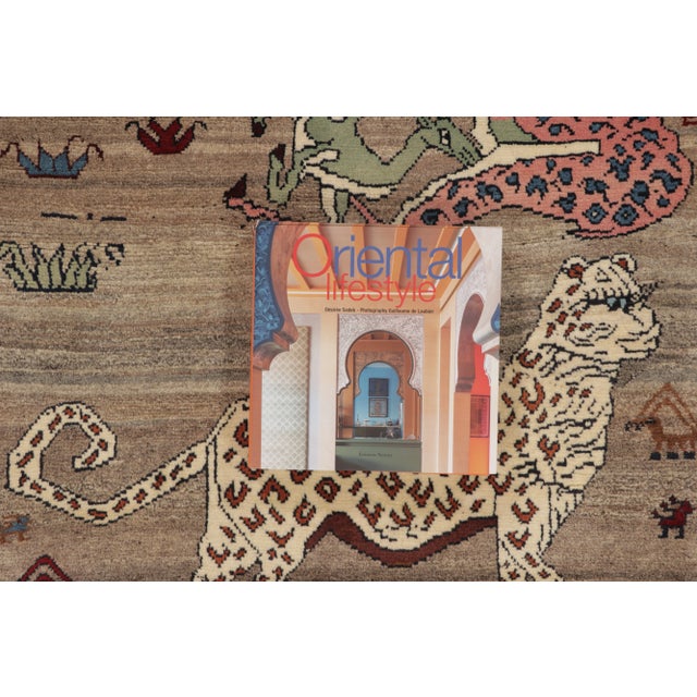 Vintage Leopard Pictorial Gabbeh Runner by Rug & Kilim, Afghanistan, 1950-1959 For Sale In New York - Image 6 of 6