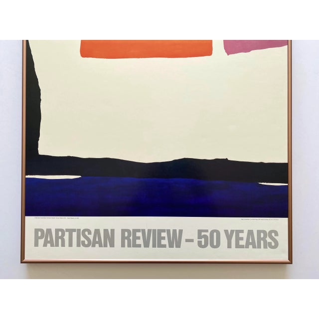 Mid-Century Modern Helen Frankenthaler Vintage 1984 Abstract Expressionist Lithograph Print Framed Partisan Review Poster " the Human Edge " 1967 For Sale - Image 3 of 13