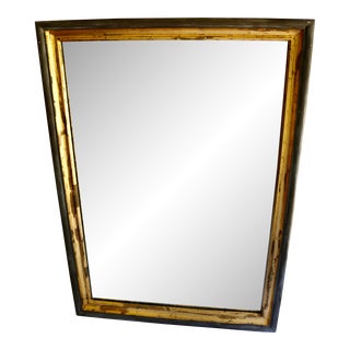 Vintage Aged Gold Leaf Gilt Wall Mirror For Sale