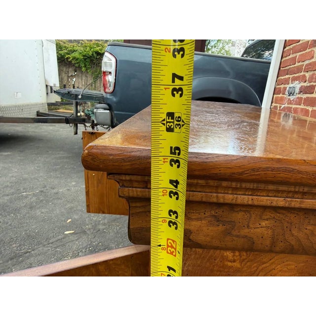 Mid 20th Century Henredon Furniture Burlwood Buffet Server For Sale - Image 16 of 16