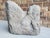 Stone Rare Antique Tibetan Buddhist Ancient Temple Snow Lion & Wheel Architectural Ornament For Sale - Image 7 of 11