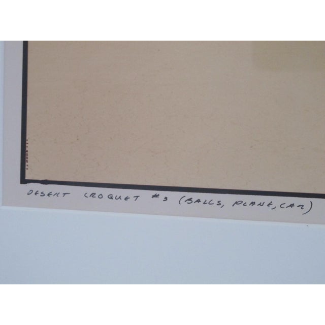 Antique White Richard Misrach Signed Limited Edition Burning Man Photograph Desert Croquet #3 For Sale - Image 8 of 12