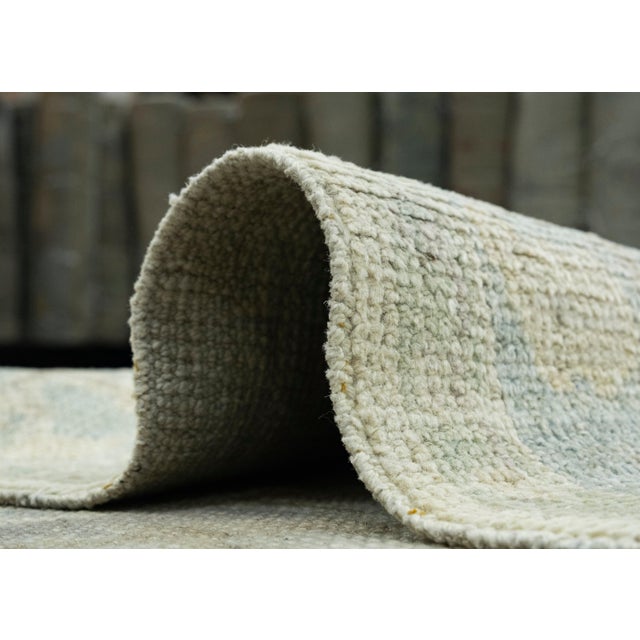 Green Turkish Oushak Runner Rug 2'9" x 6'8" #17525 For Sale - Image 8 of 8