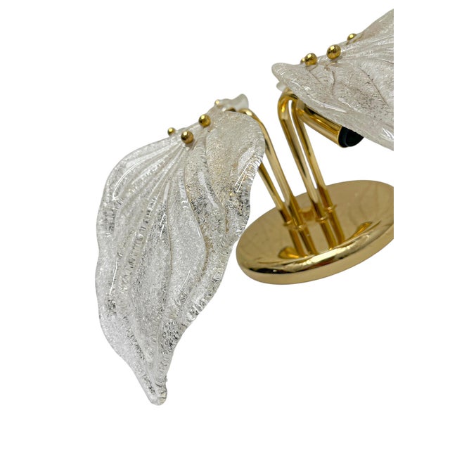 Murano Glass Leaf Flush Mount by Novaresi, Italy, 1970s For Sale - Image 11 of 17