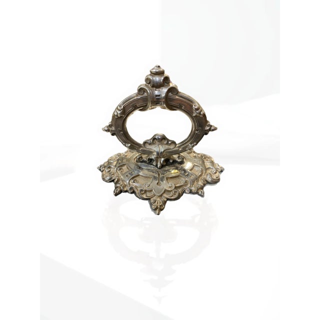 A large silver plated meat dome that will be the centerpiece of your table. This Victorian style dome is a great to your...