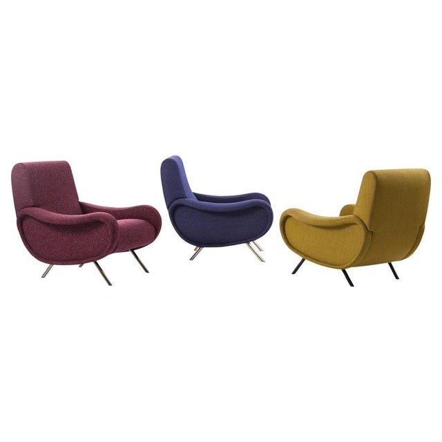 Lady Chairs by Marco Zanuso for Cassina, Set of 3 For Sale - Image 12 of 12